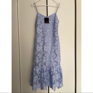Lace Midi Dress Cerulean Blue (size 6) NWT